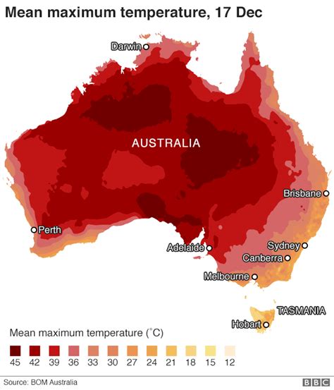 List of extreme temperatures in Australia .